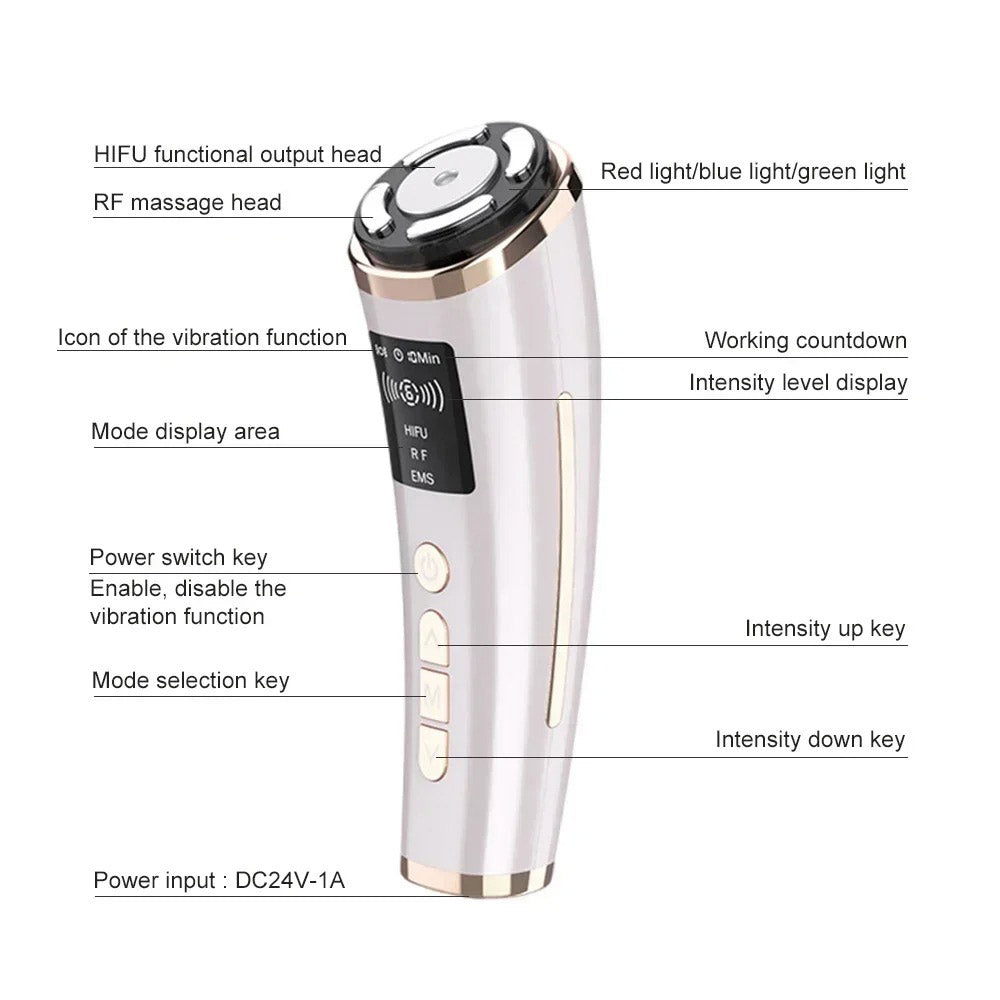 4 in 1 HIFU RF EMS Anti Wrinkle Device