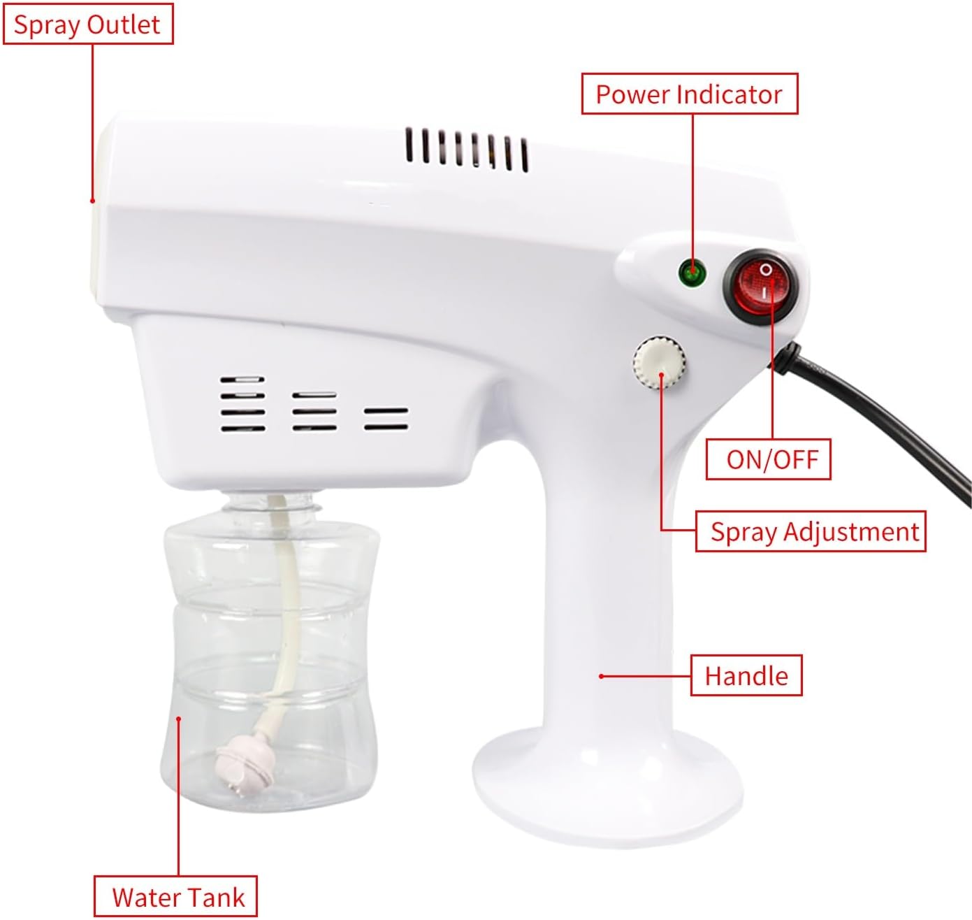 Nano Spray Keratin Steam Gun - Professional Hair Treatment Mist Device