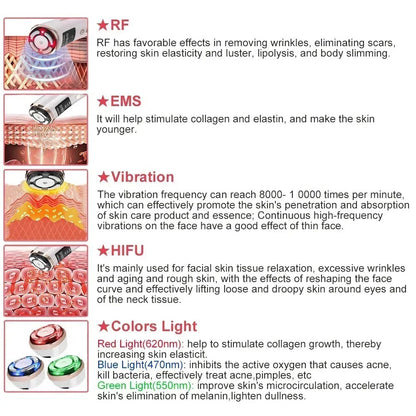 4 in 1 HIFU RF EMS Anti Wrinkle Device