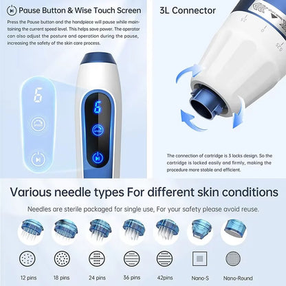 Latest Dr. Pen A11 Microneedling Device with Induction Base – Professional Derma Pen for Skin Rejuvenation