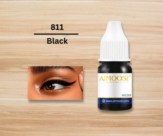 Black 3ml Pigment for Eyeliner, Lips, Brows - Semi-Permanent Makeup