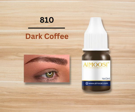 Dark Coffee 3ml Pigment for Eyeliner, Lips, Brows - Semi-Permanent Makeup