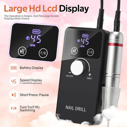 Electric Nail Drill Machine for Manicure & Pedicure