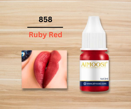 Ruby Red 3ml Microblading Ink for Eyeliner, Lips, Brows - Semi-Permanent Makeup