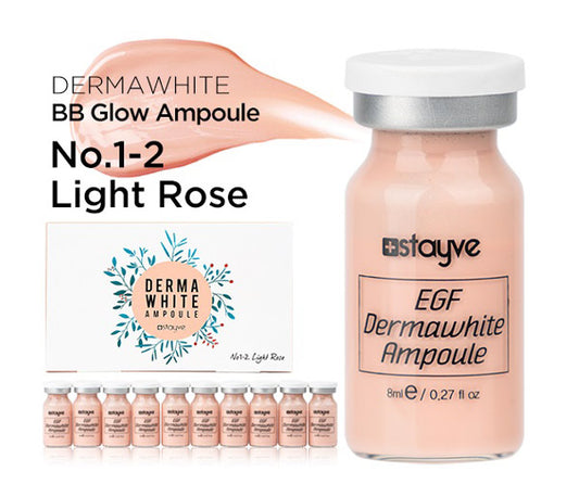 Derma White BB Glow Light Rose Ampoule by Stayve (Original) - 8ml