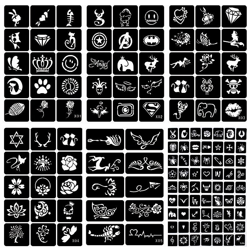 Reusable Tattoo Stencil Book – Perfect for Tattoos, Airbrushing & More Art Needs