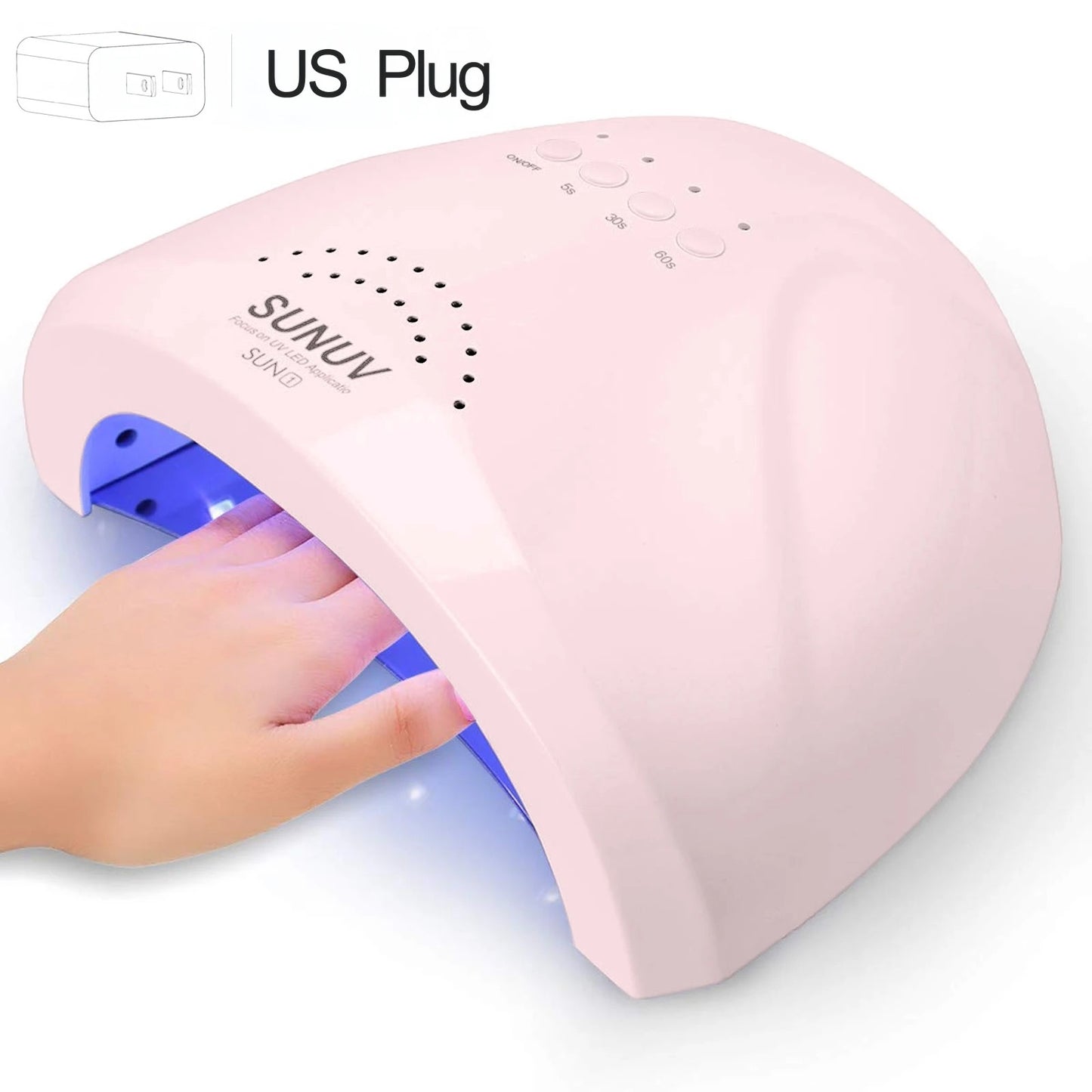 Newest UV LED Nail Lamp/48W White LED Nail Lamp/Nail Gels Curing Lamp PinkRose