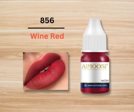 Wine Red 3ml Pigment for Eyeliner, Lips, Brows - Semi-Permanent Makeup