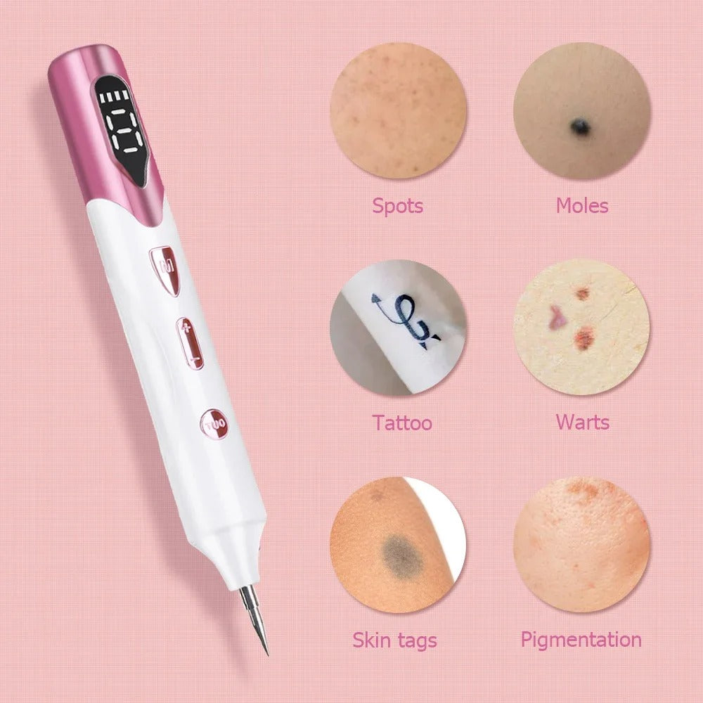 Laser Mole Remover Pen – Skin Tag, Freckle, Mole, Warts, Tattoo Removal Plasma Pen PinkRose