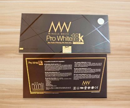 Miracle White Pro White 18K Gold Whitening Kit - Made In Switzerland - 6 Sessions