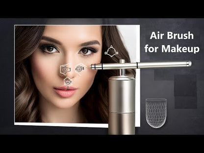 Spray gun Airbrush with compressor demo